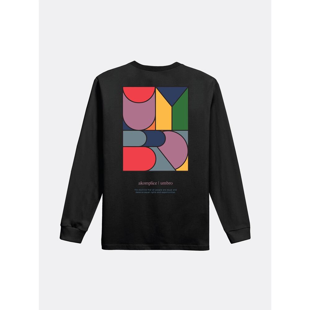 New - Black - AK + Umbro - Egalitarianism LS Tee